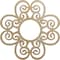 Ekena Millwork Cohen Wood Fretwork Pierced Ceiling Medallion, Birch, 34"OD x 11 5/8"ID x 1/4"T CMWP34X34X0250COBI - alternate 1